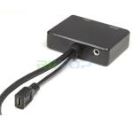 HDMI Male to VGA HDMI Female Splitter w/ Audio HD Video Cable Converter Adapter