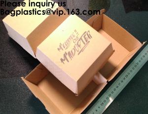 Wholesale Kraft Paper Burger Box Corrugated Hamburg Box,Burger French Fries Packaging Hotdog Kraft Box,Cardboard Paper Double pac from china suppliers