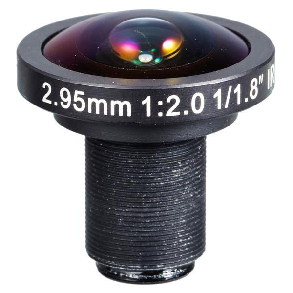 1/1.8" 2.95mm F2.0 5Megapixel 1080P M12/CS Mount 178degree Wide Angle Lens for