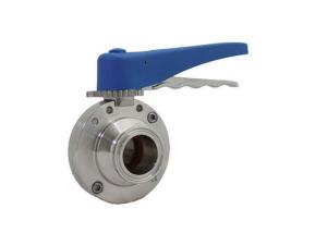 Wholesale TP316L 2 Inch Sanitary Butterfly Valves With Forged Material Disk from china suppliers