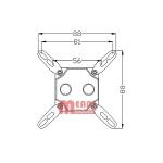 CPU Water block,Radiator,MS-030O-AL,Aluminum/Stainless steel/Red copper.Rohs