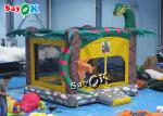 Giant Jungle Park Inflatable Dinosaur Jumping Castle For Children