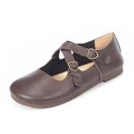 HZM015 Women'S Shoes Autumn And Winter New Style Genuine Leather Thick Heel