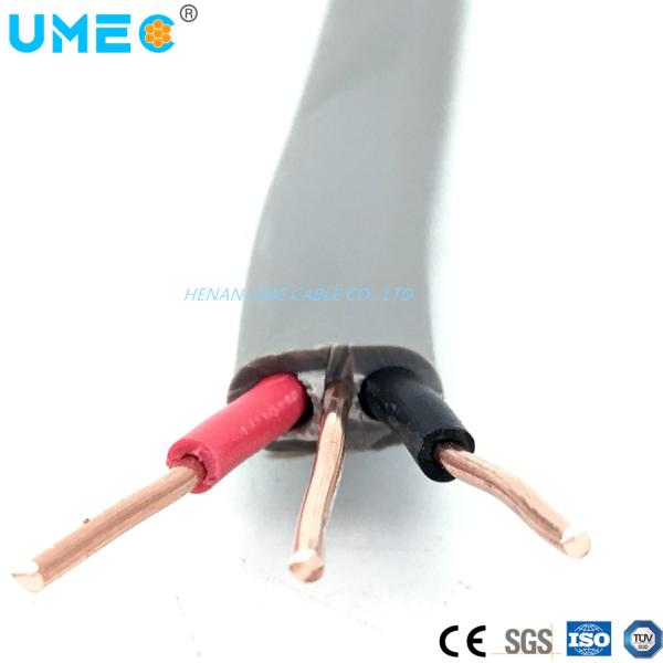 Flat Wire PVC Insulated 2X2.5mm2 X1.5mm2 Twin and Earth Cable for Electrical