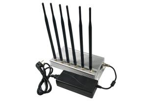 Wholesale GSM 3G 4GLTE High Power Signal Jammer 6 Omni Antennas 2 Cooling Fans Inside from china suppliers