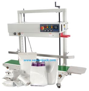 Wholesale FRD-1200V Electric Semi-Automatic Heat Sealer Machine for Continuous Vertical Plastic Bag Sealing for Beverages Pouches Wood from china suppliers