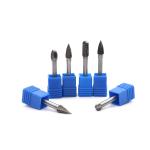High Hardness 6.35mm Carbide Burrs with Steel Shanks Burr Set Tooth Pattern