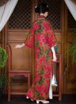 100% Natural Silk OEKO-TEX fabric 25MM Bright satin stretch silk Red cloud gauze