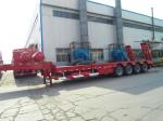 Double Containers CIVL Semi Trailer Trucks Low Bed Semi Trailer 2 AXLES
