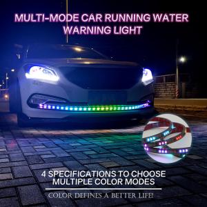 Wholesale 12-24V Car Front Grille LED RGB Daytime Running Lights Strip Colorful Lamp from china suppliers