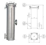 SS304/SUS316L Chemical Precision Cartridge Filter Housing with 1.0Mpa Design