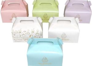 Wholesale Custom Printing Paper Birthday Cake Box With Handle Cookies Box from china suppliers