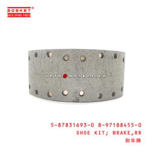 Wholesale 5-87831693-0 8-97188455-0 Rear Brake Shoe Kit 5878316930 8971884550 Suitable for ISUZU 700P 4HK1 from china suppliers