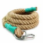 Dia 36 mm 3 strand natrual fiber brown twisted rope for packing mooring boat and