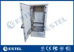 One Front Door Floor Standing RAL 7035 Outdoor Network Enclosure