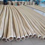 Nonwoven Pulse Jet Fabric Industrial Filter Bags 500gsm 750gsm For Gas