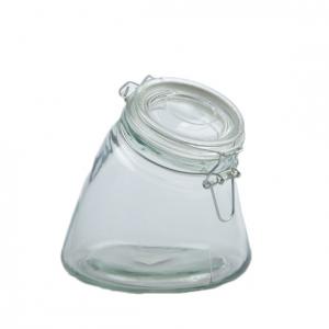 China 1200ML Empty Glass Jars With Clip Lids Metal Classic Type LFGB on sale