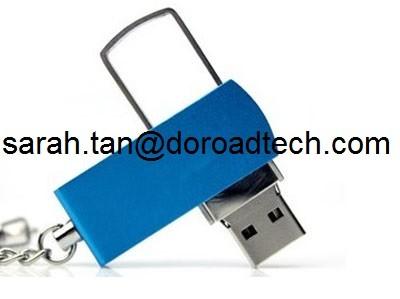 Metal Twister USB Flash Drive, Twist USB Flash Memory, Real Capacity Swivel USB