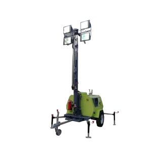 Wholesale Easy To Operate 9 Meters High Mast Diesel Generator Light Trailer For Warehouse Monitoring from china suppliers
