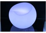 Illuminated Led Light Furniture Apple Shape Chair Cocktail Full Color Changing