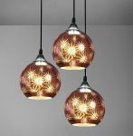 Retro Carving Hollow out Pendant lights Home Living Bedroom Kitchen E27 ball