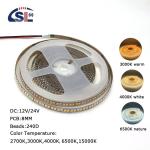 Indoor Decoration LED Strip Light 12v24v 240leds 8mm 2700k 3000k 4000k 6500K