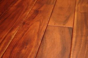 China mahogany stain solid wood flooring acacia on sale