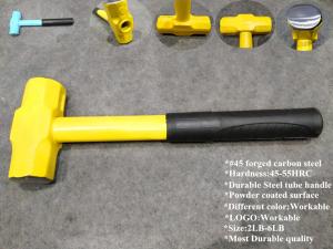 Wholesale 2LB-20LB Forged Steel Sledge Hammer with colored steel handle (XL0124-1) from china suppliers