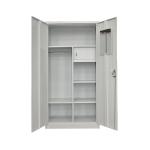 Knock Down Metal Wardrobe Closets Steel Locker With Two Doors And Cyber Lock