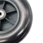 PU Foam And PP Core Front Wheelchair Castor Wheel 8inch 200mm Black Grey
