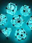 Hot Selling Mini Entertainment Blue Luminous Dice LED Polyhedral
