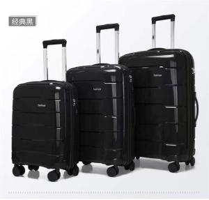 Wholesale PP Material Explosion-Proof Zipper Suitcase 20 24 28 Three-Piece Suitcase Universal Wheel Password Boarding Trolley Box from china suppliers
