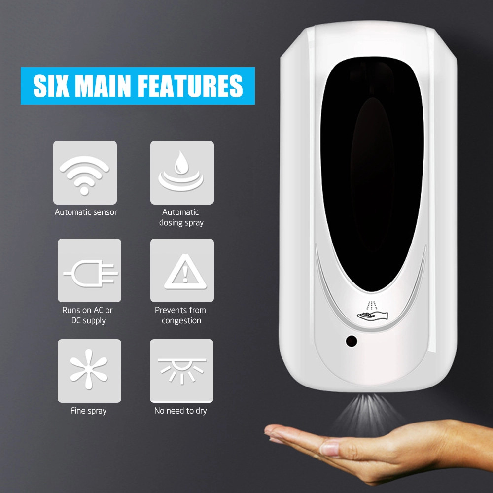 Hospital / School Foam Hand Sanitizer Dispenser Wall Mounted With Automatic Sensor