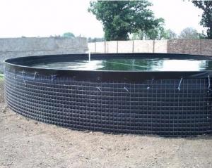 Wholesale 30000 L PVC Tarpaulin Fish Tank Strong Stainless Steel Wire Fish Pond For Fish Farming from china suppliers