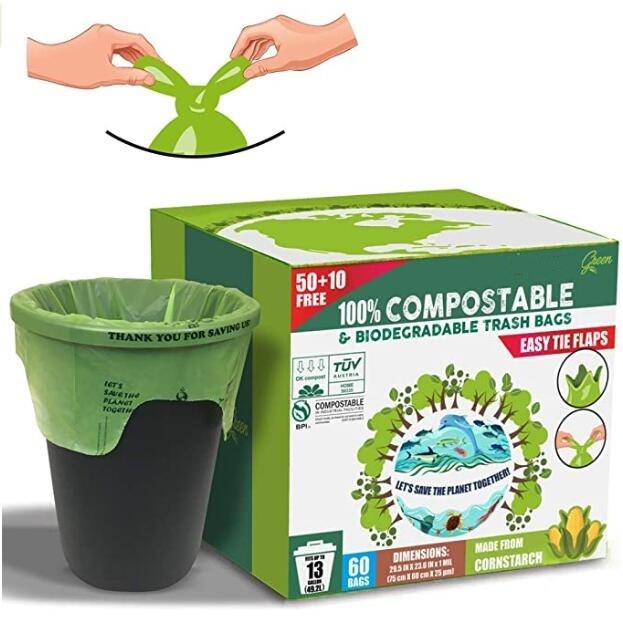 Environmental Protect Clear Plastic Bag On Roll Wholesale With Logo, Friendly Oxo-biodegradable Compostable Colored Tras