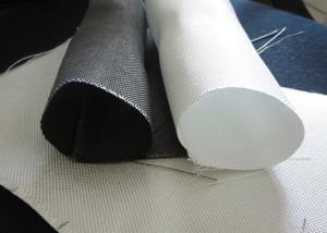 Wholesale White PTFE Coated Alkali / Non-Alkali Filter Fabric Roll 330 - 900gsm woven roving plain cloth from china suppliers