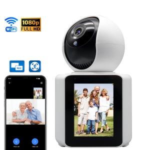 Wholesale 1080P Baby Monitor Wifi Pet Baby Monitoring Camera Home Security IP Camera with screen from china suppliers