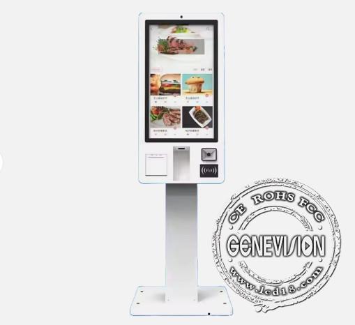 Fast Food Restaurant Self Service Terminal Kiosk Ordering And Paying Bill