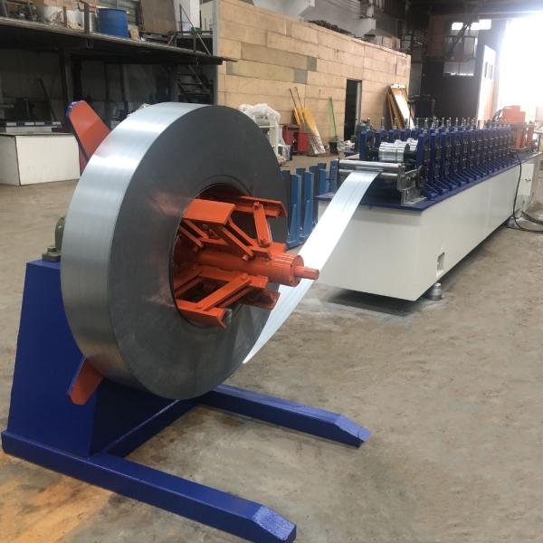7.5KW Hydraulic Punching Galvanized Metal Sheet Perforation Garage Rolling Shutter Door Machine