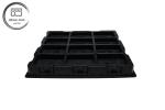 Manufacturer Customized Large PS Electronic Plastic Tray, 12-Grid High Hardness