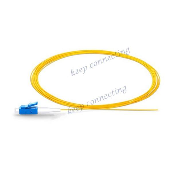 FTTH TDM 900 0.9mm LC UPC Fiber Optic Pigtail with LZH/PVC Jacket 12-Core Single