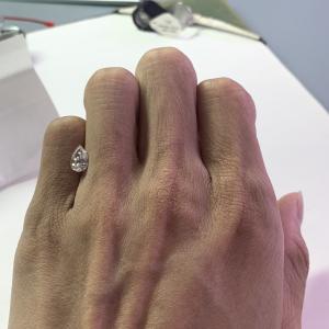 Wholesale 1.02 Carat F VS1 2EX Synthetic Pear Shape CVD Lab Cut Diamonds from china suppliers