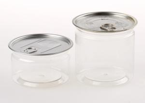 Wholesale Sealing Clear Plastic Cylinder Airtight Easy-open Plastic PET Beverage Cans from china suppliers
