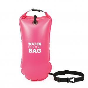 China Safety 190T Nylon PVC Tow Float Dry Bag For Open Water Triathletes on sale