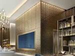 Embossed Stainless Steel Panels Rose Gold Mirror Finish For Column Cover