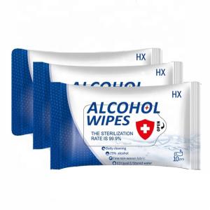Wholesale Anti-Bacterial Disposable Sanitizing Cleaning 75% Ethanol Disinfecting Wet Wipes from china suppliers