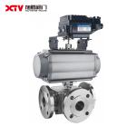 High Platform Square Three-Way Ball Valve 150LB Pneumatic Driving Mode for