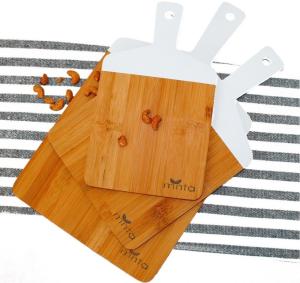 Wholesale 3 Piece 100% Organic Bamboo Cutting Board Set | Pizza Tray | Lightweight | Serve Cheese, Bread | Prep Veggies and Meats from china suppliers