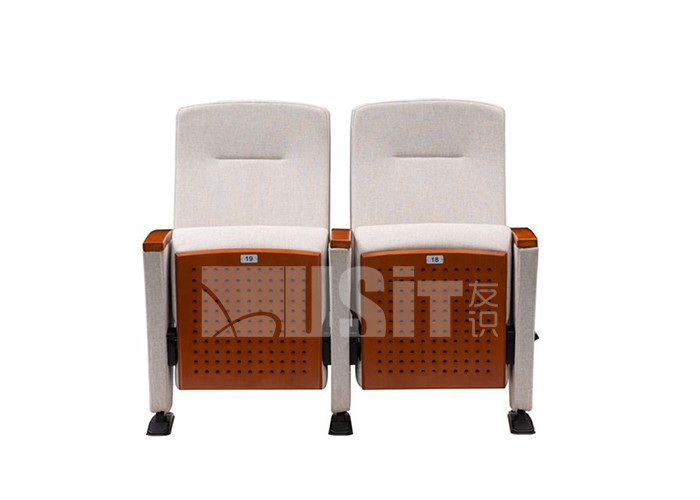 CA117 Fabric Auditorium Theater Seating With Plywood Outer Back
