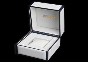 Luxury Wrist Watch Storage Box , Empty White / Black Female Watch Box Eco - friendly